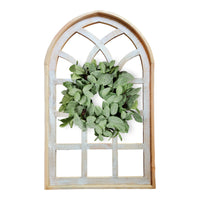 Farmhouse Wall Decor Window Arch - The Paradise Fields Large Wood Window Frame 2 Sizes 44" and 48" - Ranch Junkie Mercantile LLC 