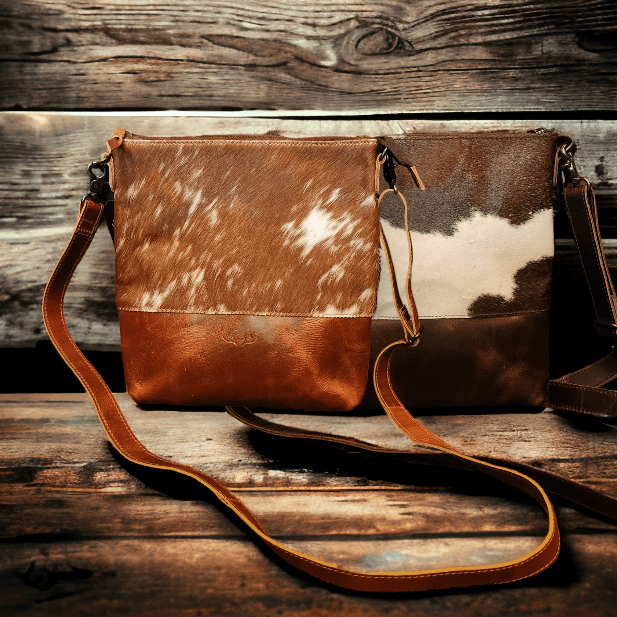 Cowhide leather crossbody bag sale