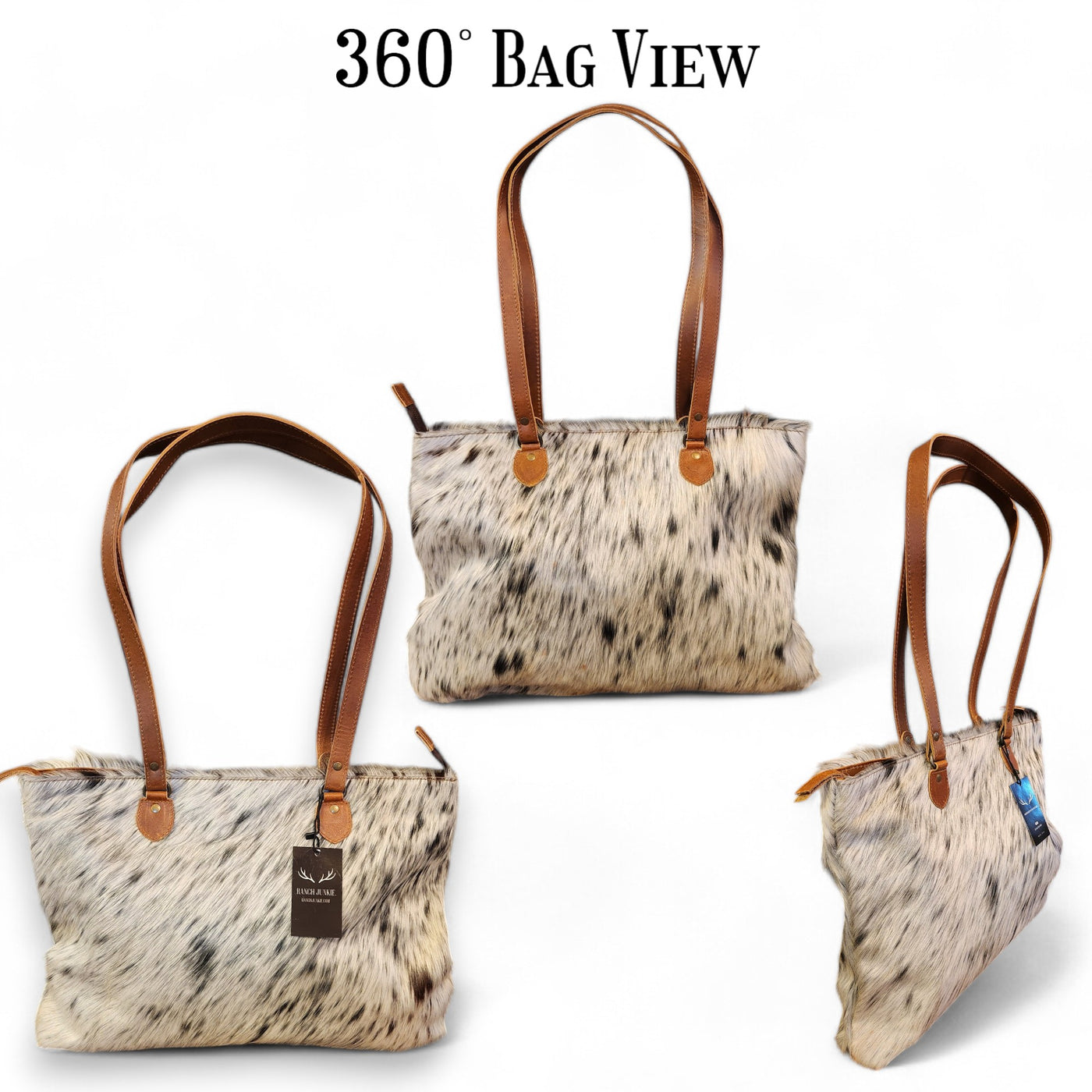 Sample Sale Highlands Genuine Cowhide Large Tote #8 - Ranch Junkie Mercantile LLC 