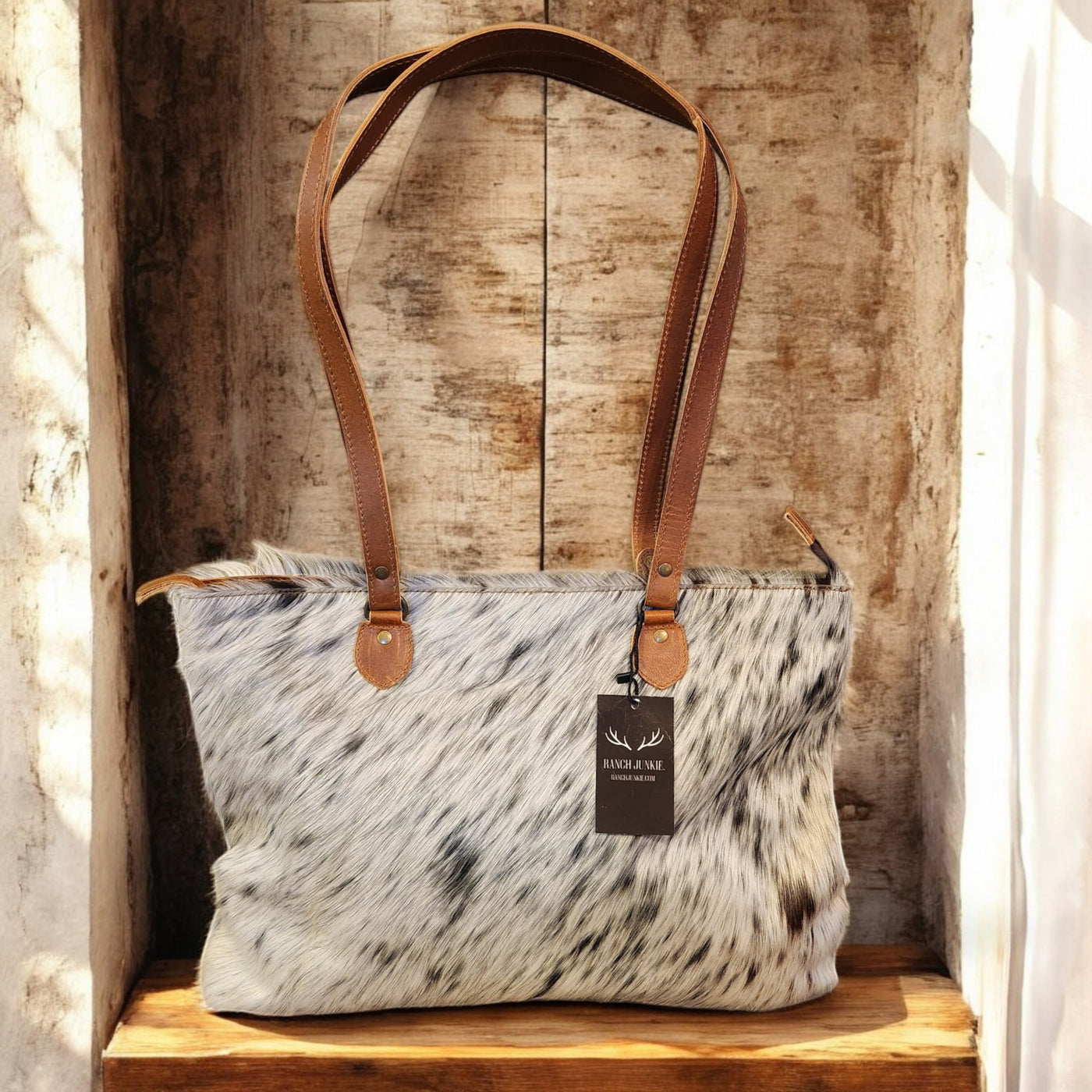 Sample Sale Highlands Genuine Cowhide Large Tote #8 - Ranch Junkie Mercantile LLC 