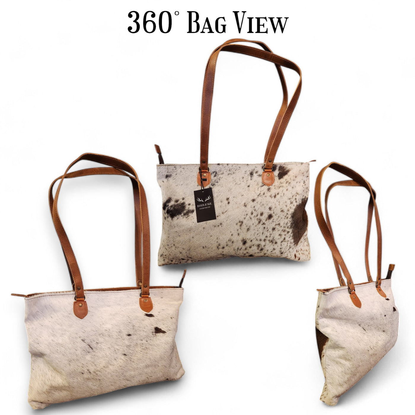 Sample Sale Highlands Genuine Cowhide Large Tote #10 - Ranch Junkie Mercantile LLC 