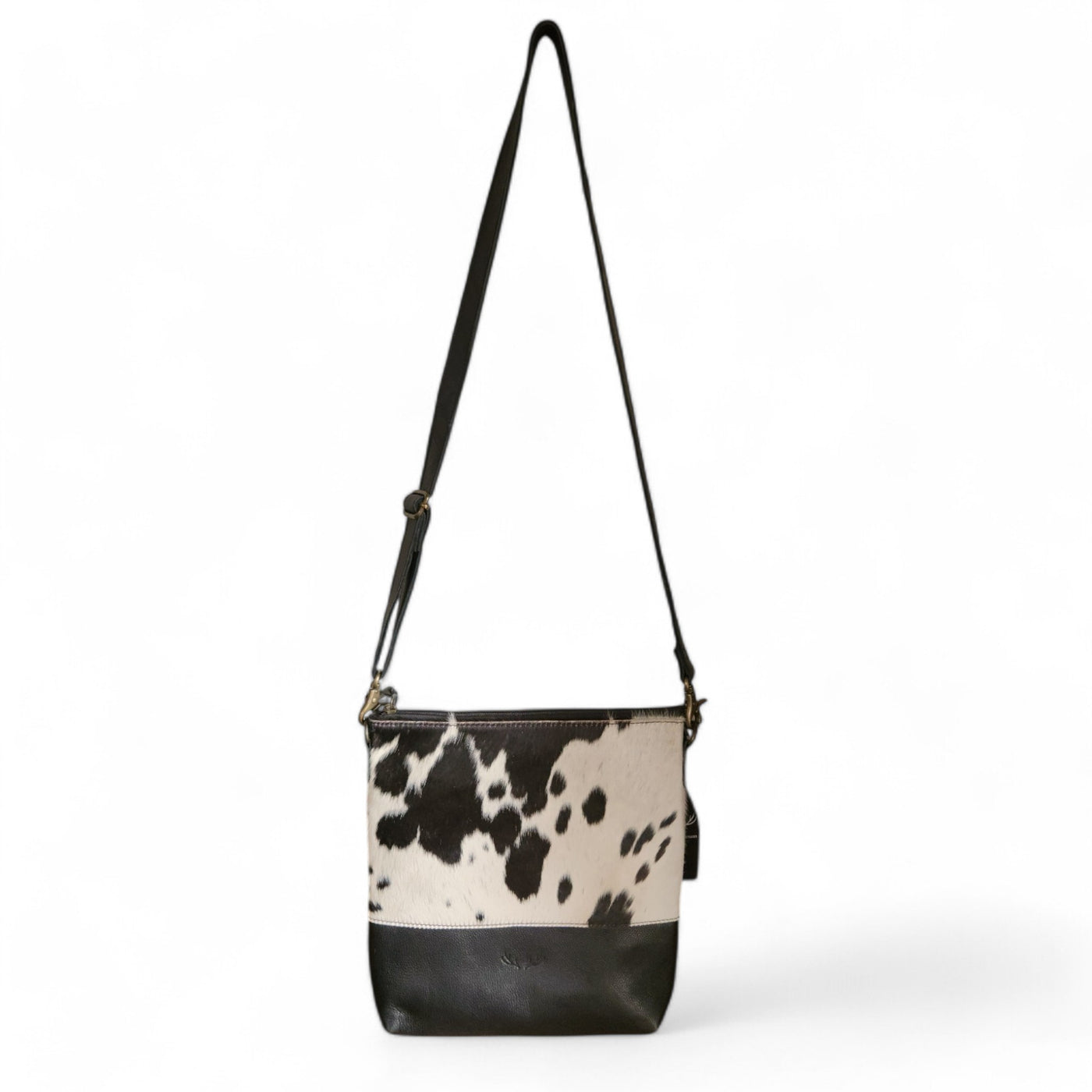 Sample Sale Highlands Genuine Cowhide Large Black Crossbody Bag Crossbody Purse #11 - Ranch Junkie Mercantile LLC 