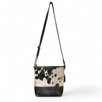 Sample Sale Highlands Genuine Cowhide Large Black Crossbody Bag Crossbody Purse #11 - Ranch Junkie Mercantile LLC 