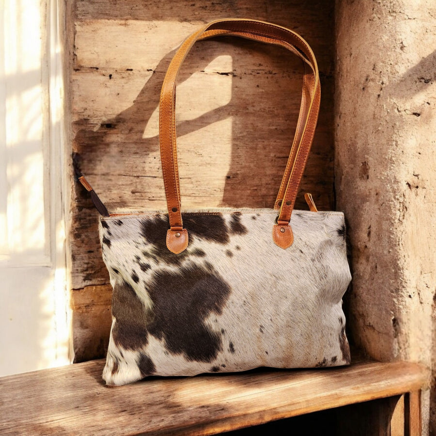 Sample Sale Highlands Genuine Cowhide Large Tote #11 - Ranch Junkie Mercantile LLC 