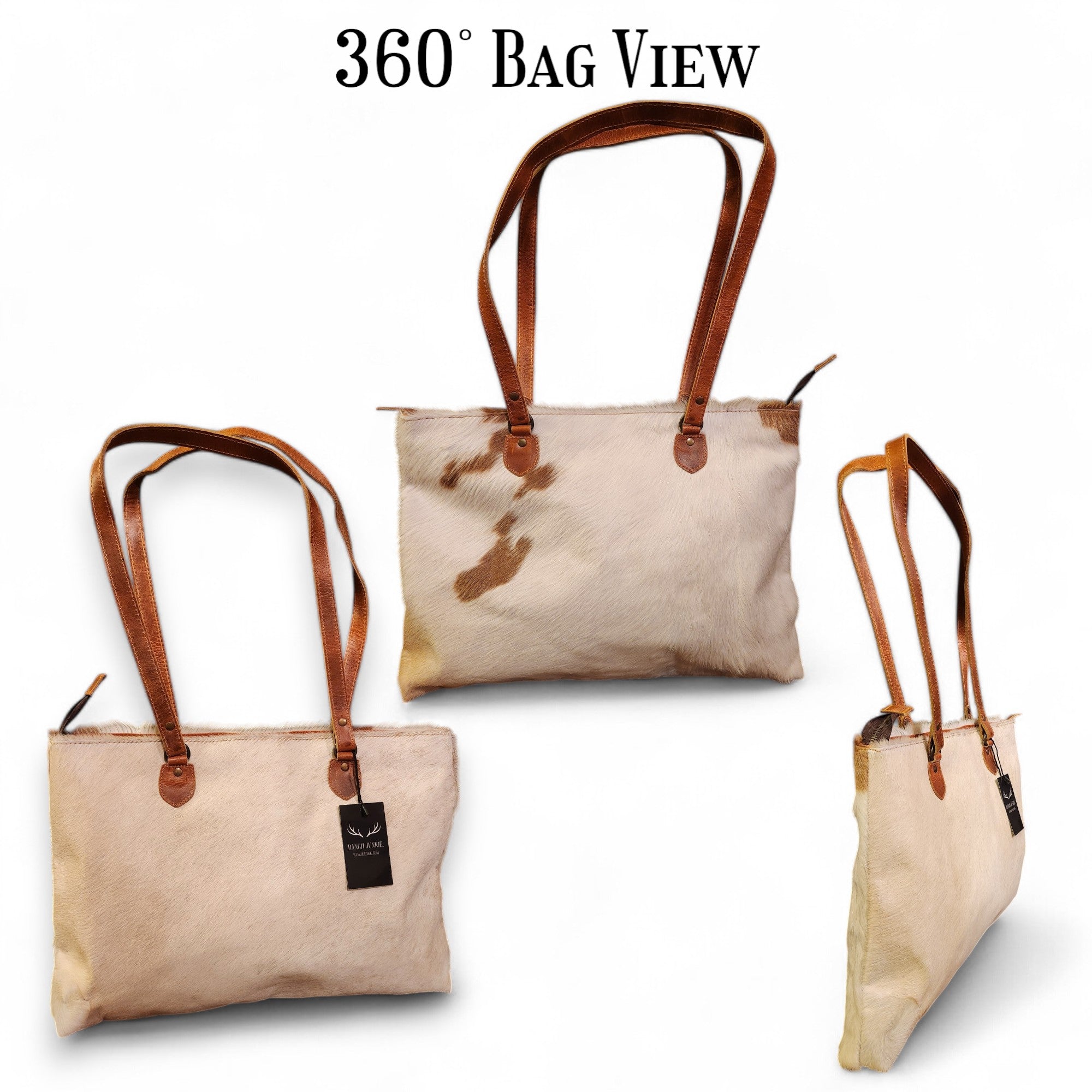 Sample Sale Highlands Genuine Cowhide Large Tote #15 - Ranch Junkie Mercantile LLC 