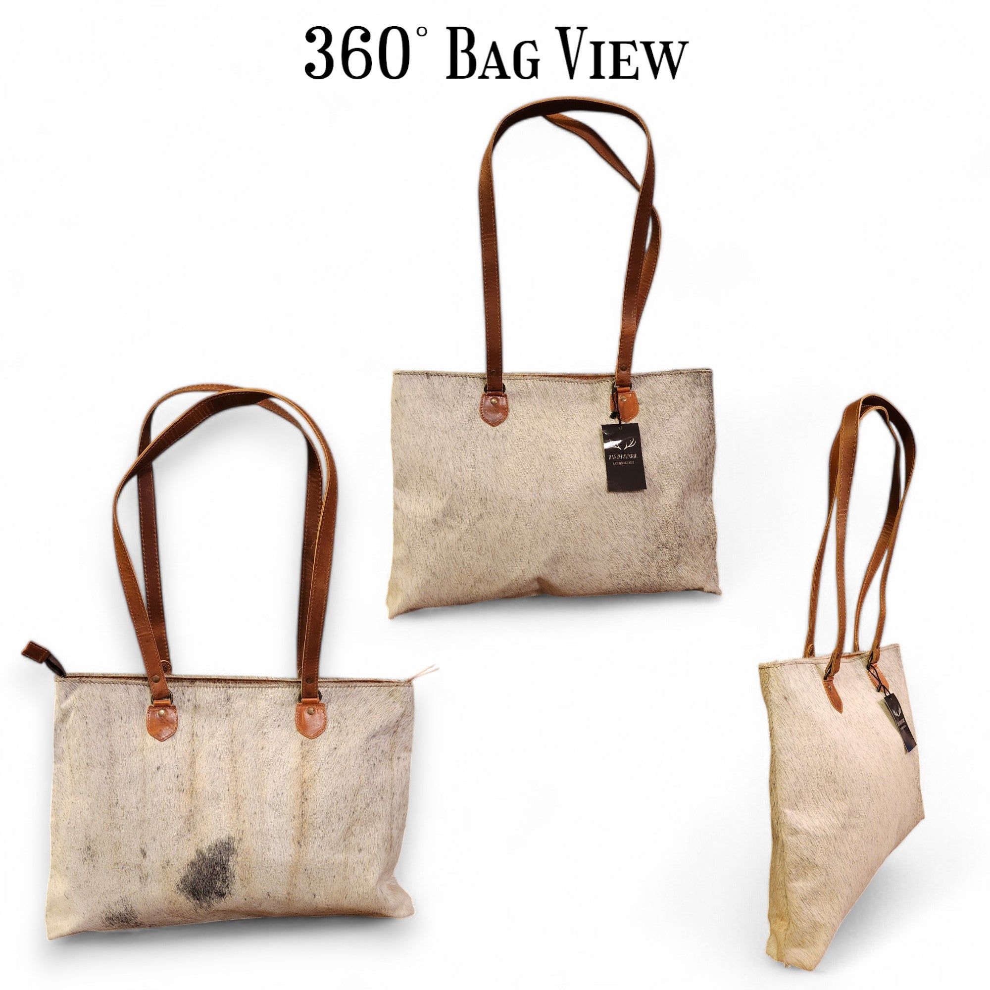 Sample Sale Highlands Genuine Cowhide Large Tote #16 - Ranch Junkie Mercantile LLC 