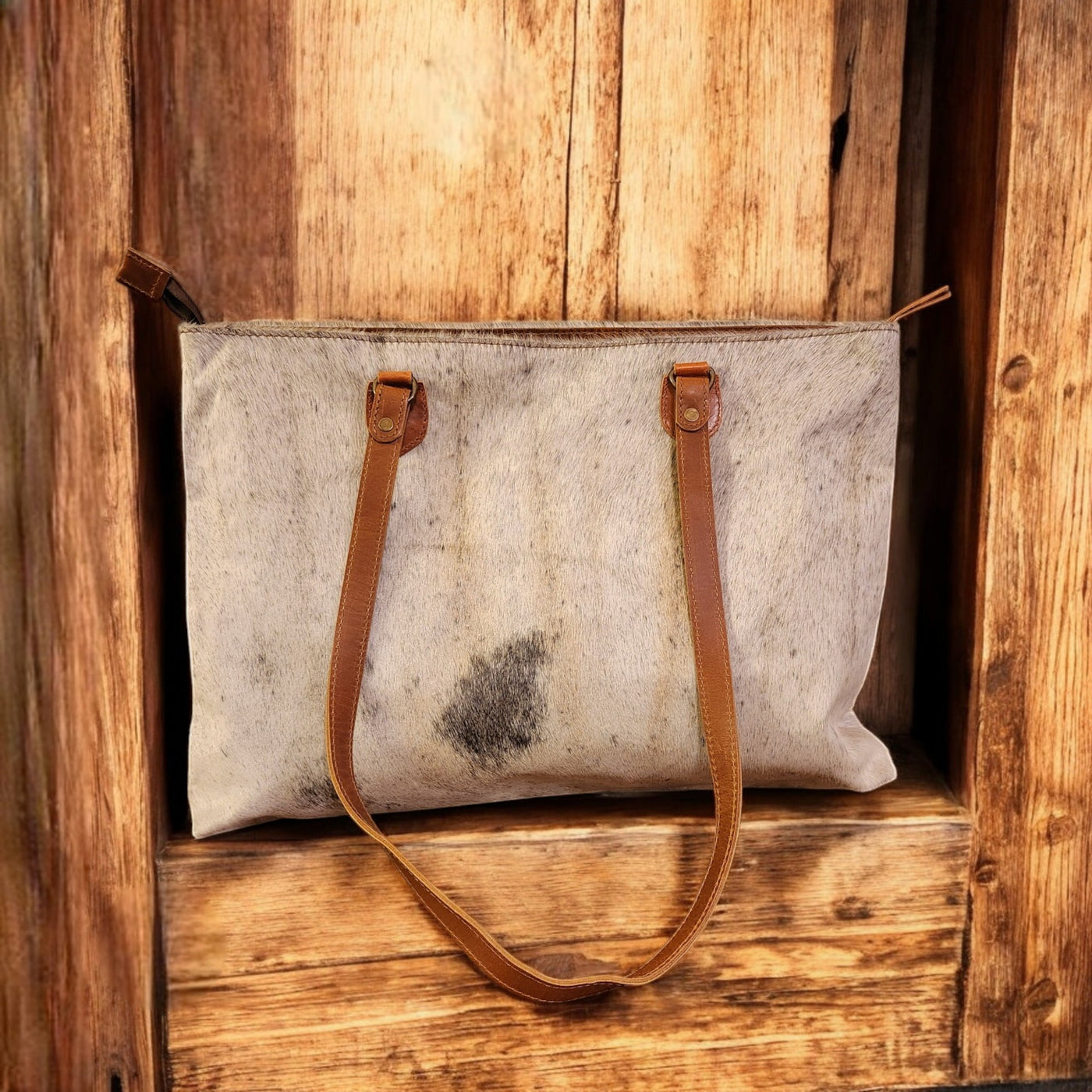 Sample Sale Highlands Genuine Cowhide Large Tote #16 - Ranch Junkie Mercantile LLC 