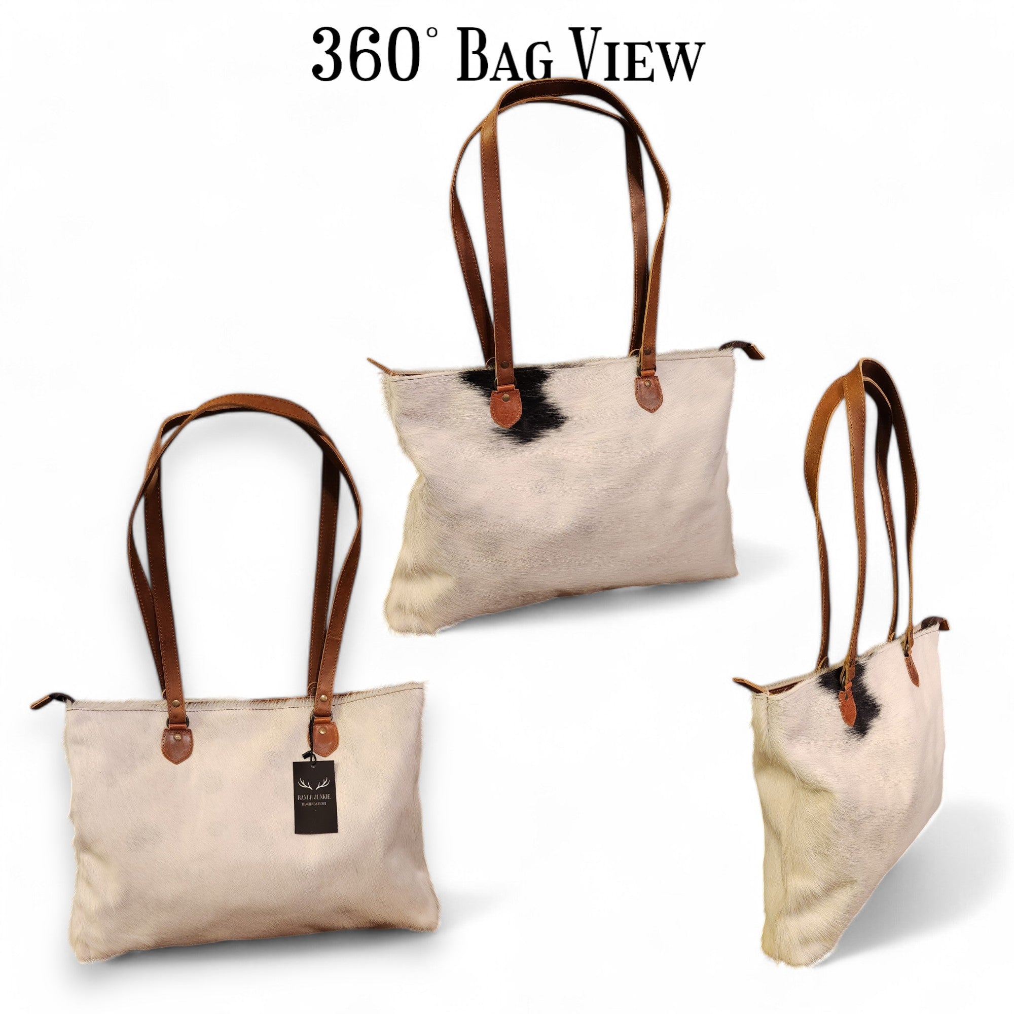 Sample Sale Highlands Genuine Cowhide Large Tote #17 - Ranch Junkie Mercantile LLC 