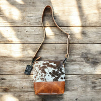 Sample Sale Highlands Genuine Cowhide Large Saddle Crossbody Bag Crossbody Purse #3 - Ranch Junkie Mercantile LLC 