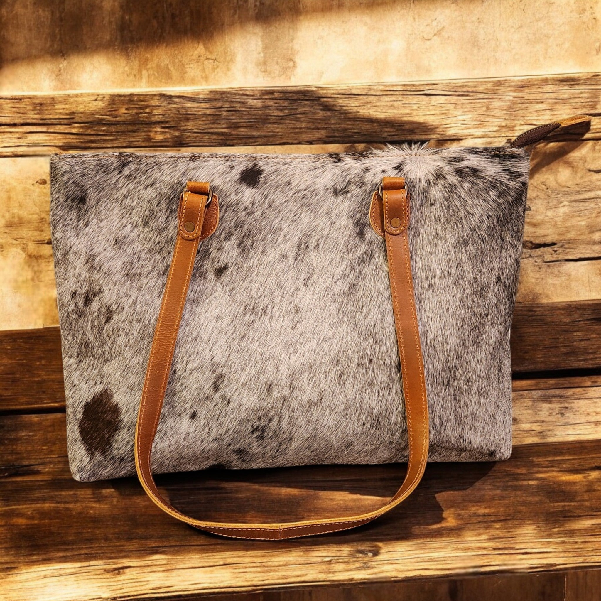 Sample Sale Highlands Genuine Cowhide Large Tote #4 - Ranch Junkie Mercantile LLC 