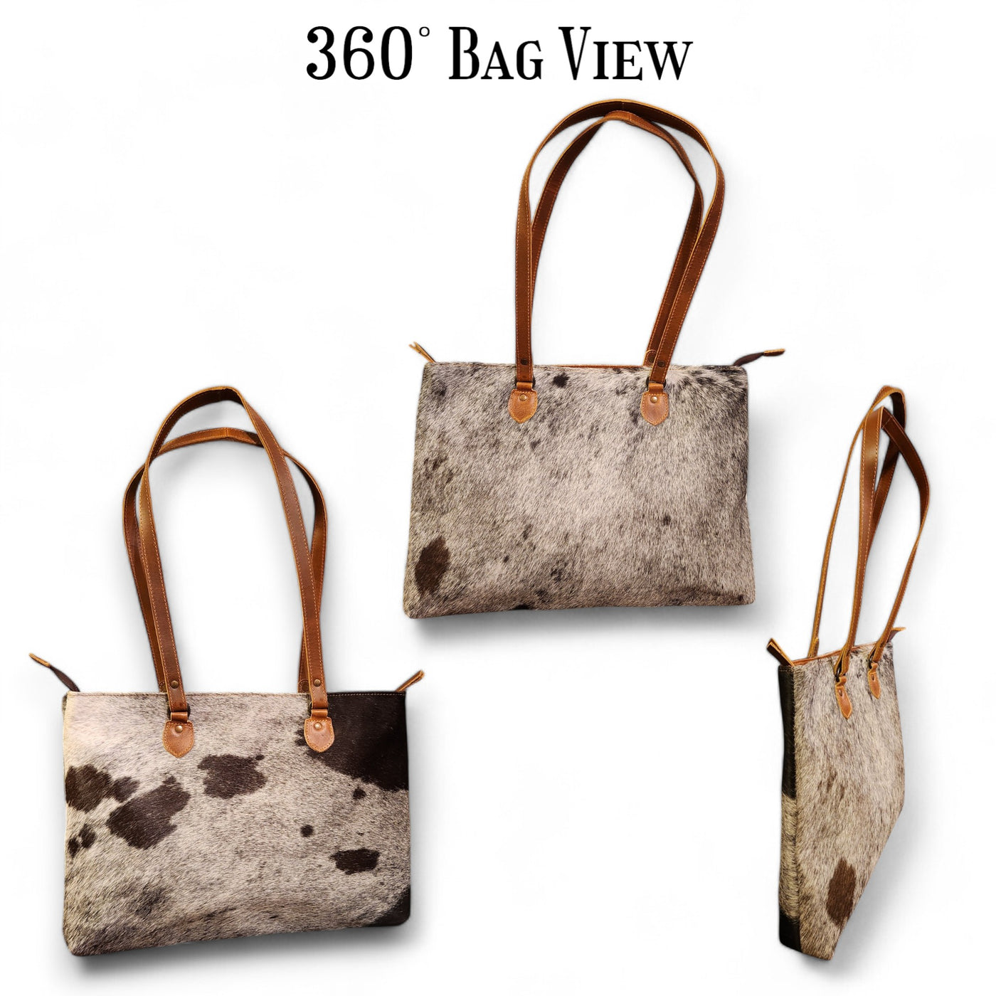 Sample Sale Highlands Genuine Cowhide Large Tote #4 - Ranch Junkie Mercantile LLC 