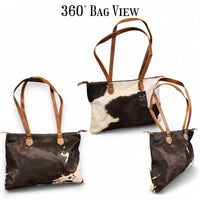 Sample Sale Highlands Genuine Cowhide Large Tote #5 - Ranch Junkie Mercantile LLC 