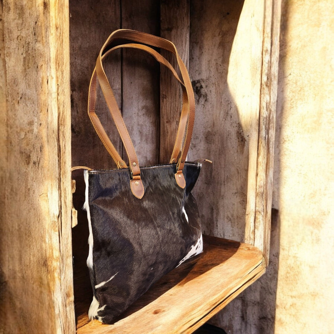 Sample Sale Highlands Genuine Cowhide Large Tote #5 - Ranch Junkie Mercantile LLC 