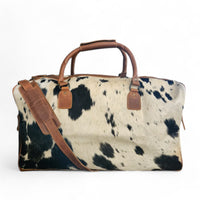 Sample Sale Highlands Black And White Large Genuine Cowhide Weekender Cowhide Duffel #7 - Ranch Junkie Mercantile LLC 