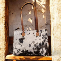 Sample Sale Highlands Genuine Cowhide Large Tote #7 - Ranch Junkie Mercantile LLC 