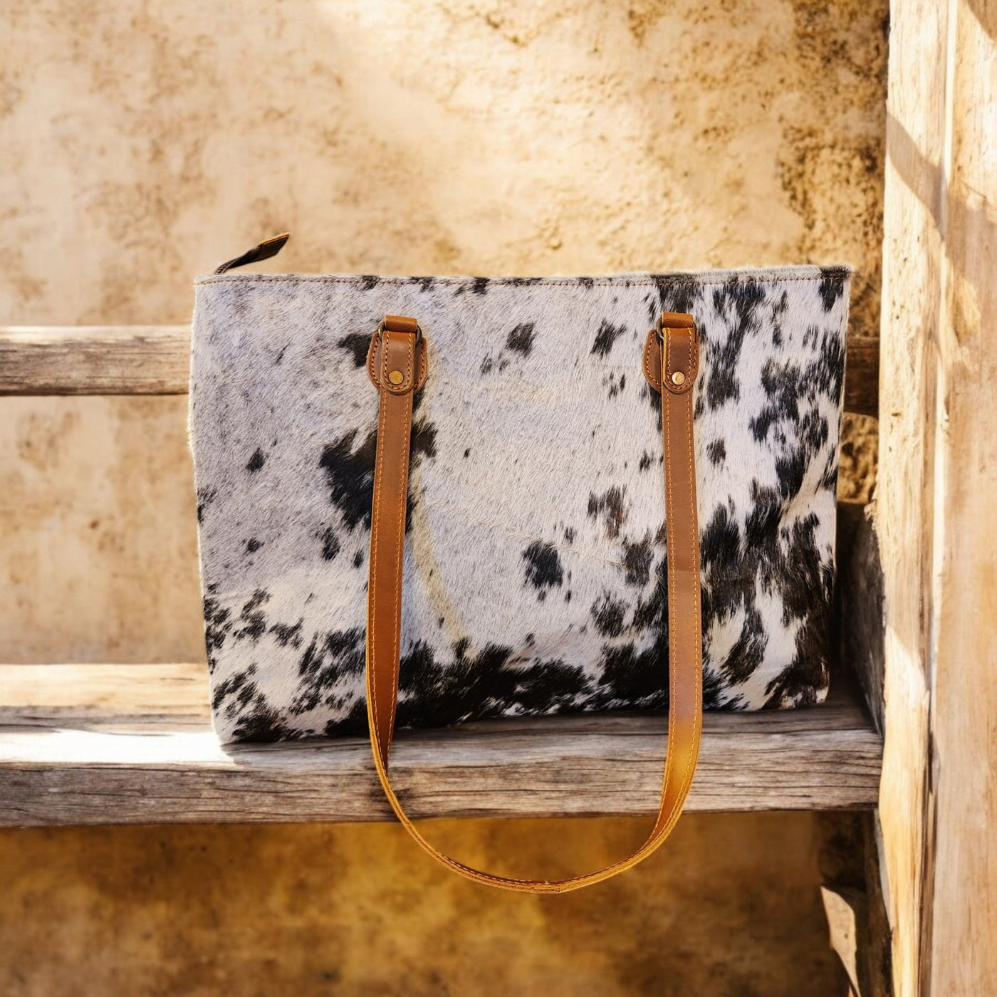 Sample Sale Highlands Genuine Cowhide Large Tote #7 - Ranch Junkie Mercantile LLC 