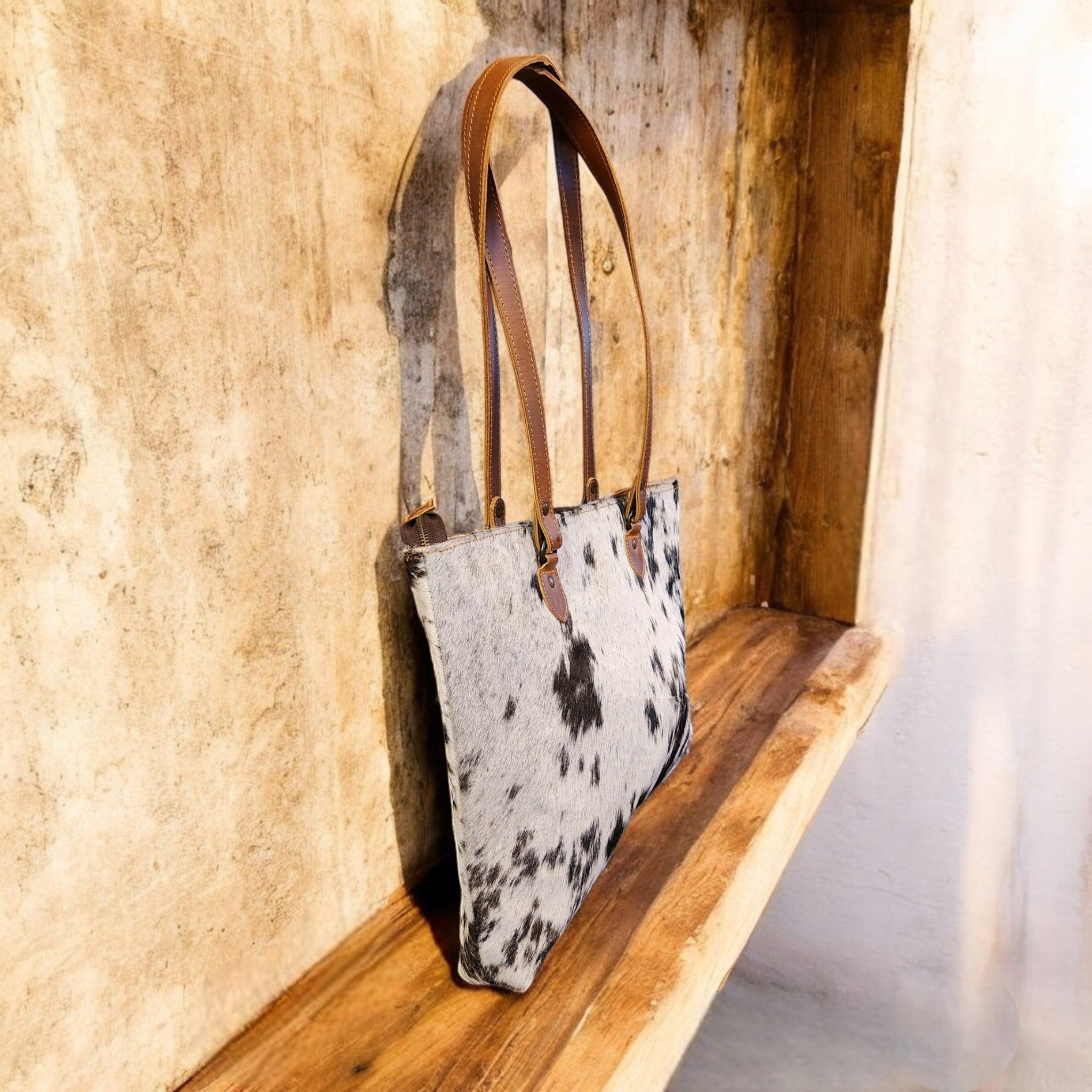 Sample Sale Highlands Genuine Cowhide Large Tote #7 - Ranch Junkie Mercantile LLC 