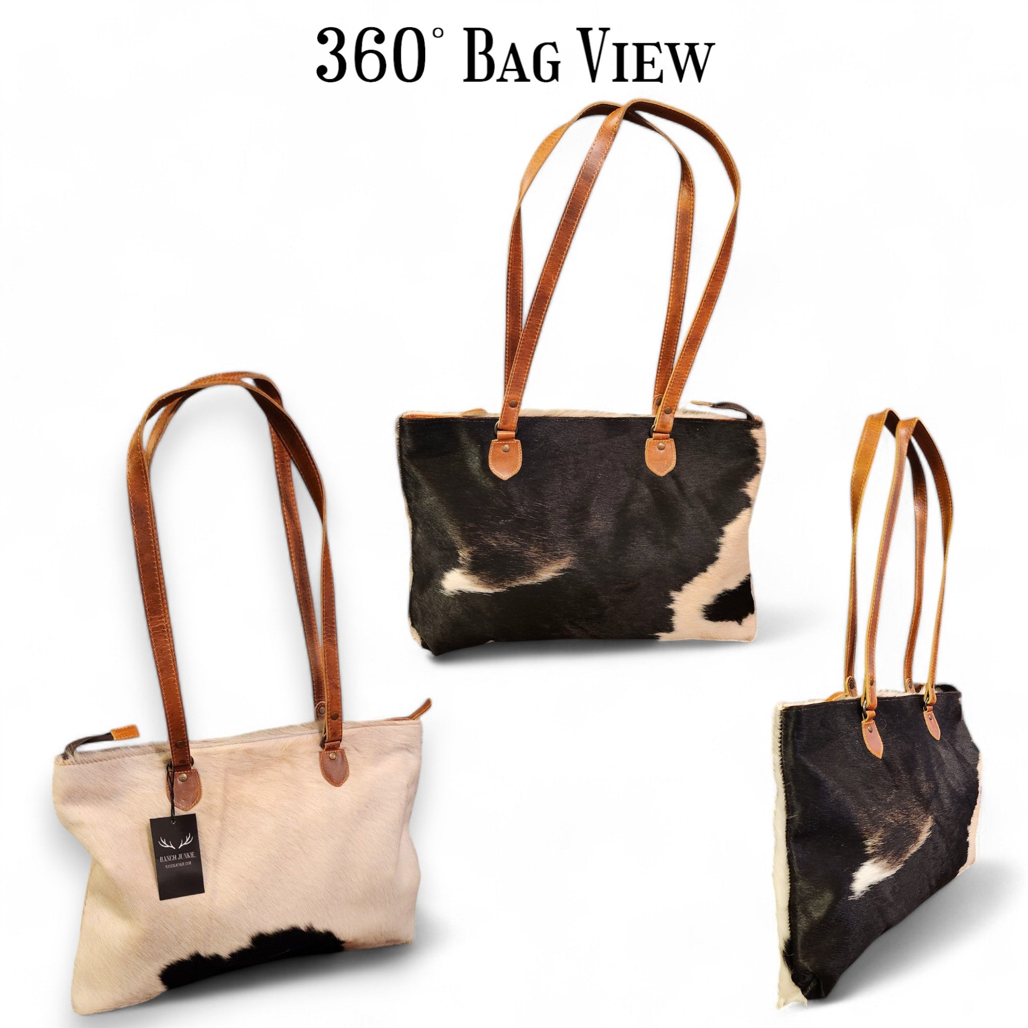 Sample Sale Highlands Genuine Cowhide Large Tote #9 - Ranch Junkie Mercantile LLC 