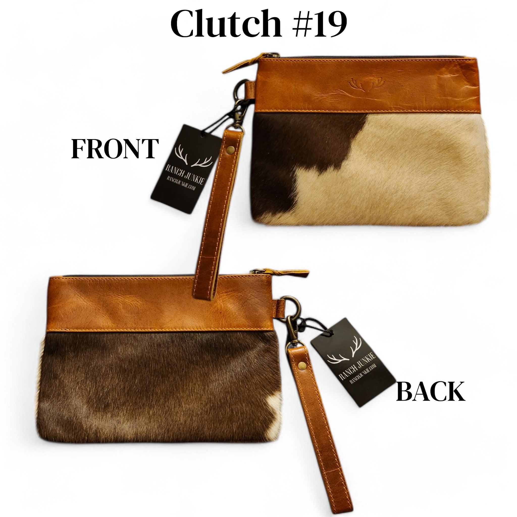 Sample Sale Highlands Genuine Cowhide Wristlet Clutch Bag - Ranch Junkie Mercantile LLC 