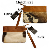 Sample Sale Highlands Genuine Cowhide Wristlet Clutch Bag - Ranch Junkie Mercantile LLC 