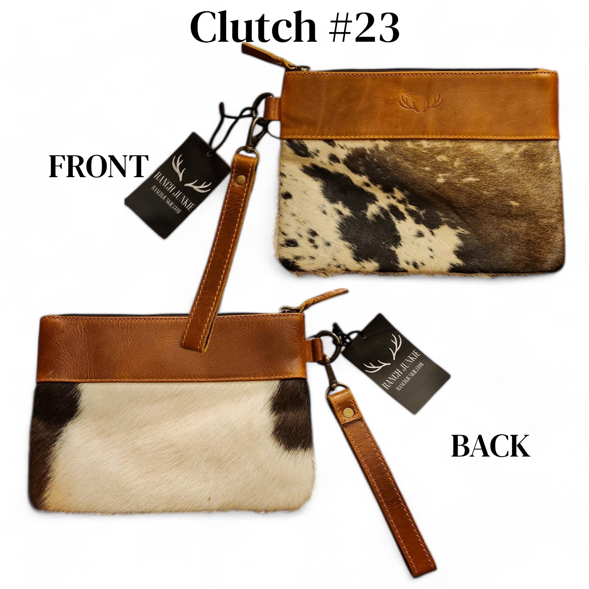 Sample Sale Highlands Genuine Cowhide Wristlet Clutch Bag - Ranch Junkie Mercantile LLC 