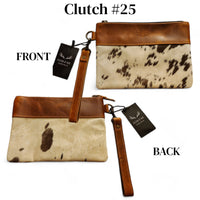 Sample Sale Highlands Genuine Cowhide Wristlet Clutch Bag - Ranch Junkie Mercantile LLC 