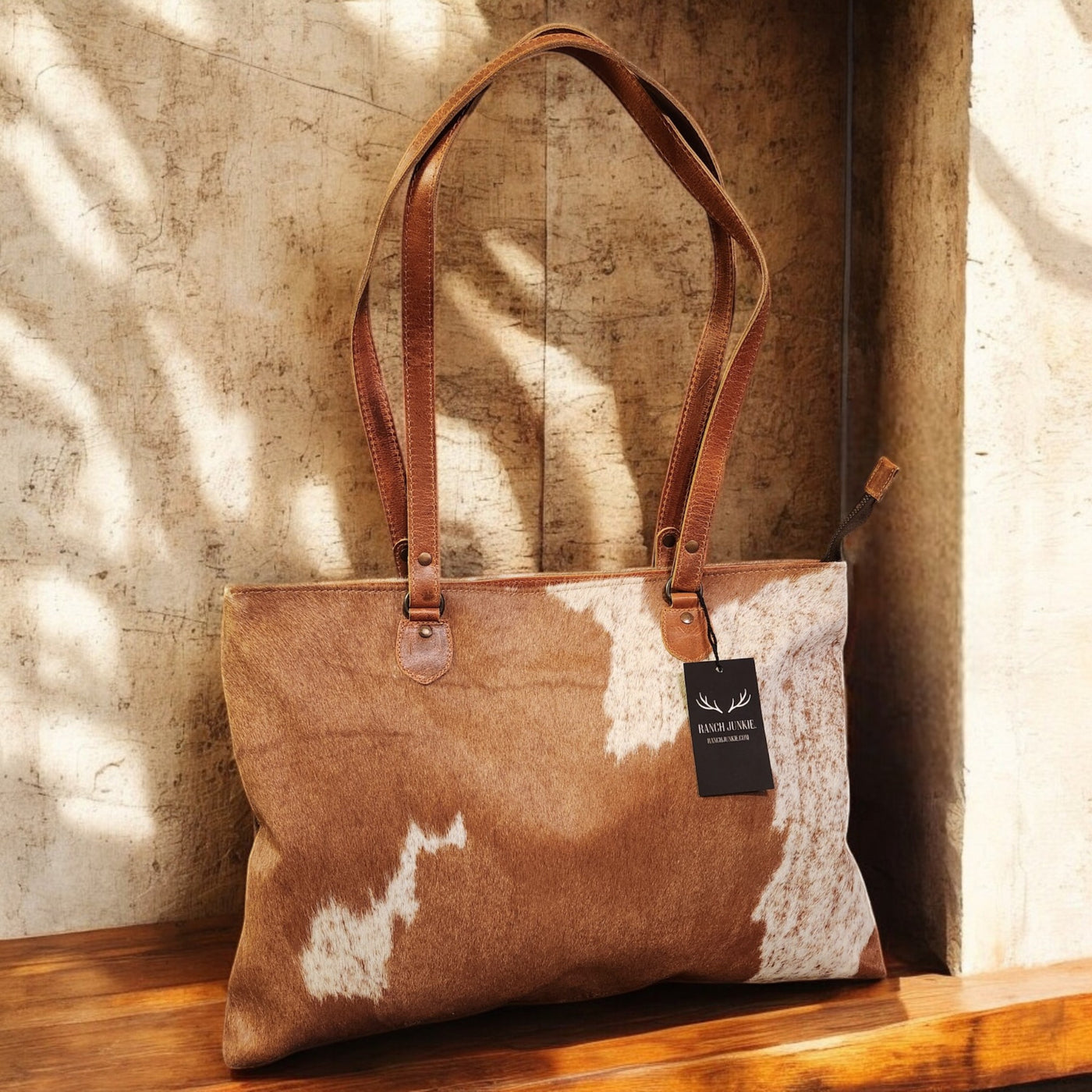 Sample Sale Highlands Genuine Cowhide Large Tote #2 - Ranch Junkie Mercantile LLC 