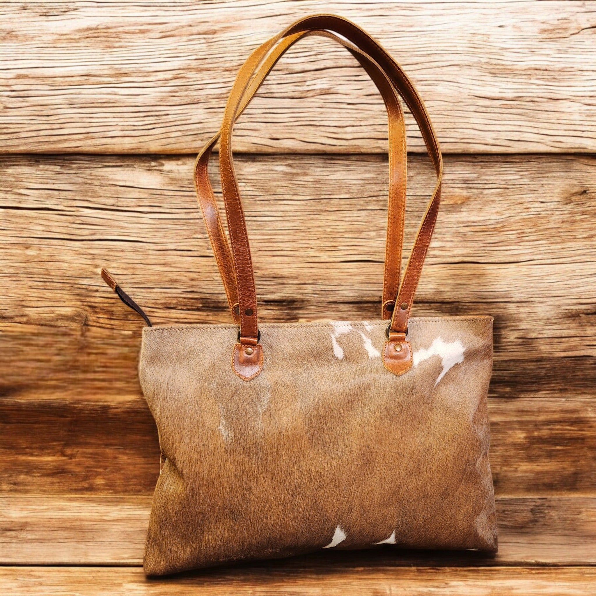 Sample Sale Highlands Genuine Cowhide Large Tote #2 - Ranch Junkie Mercantile LLC 