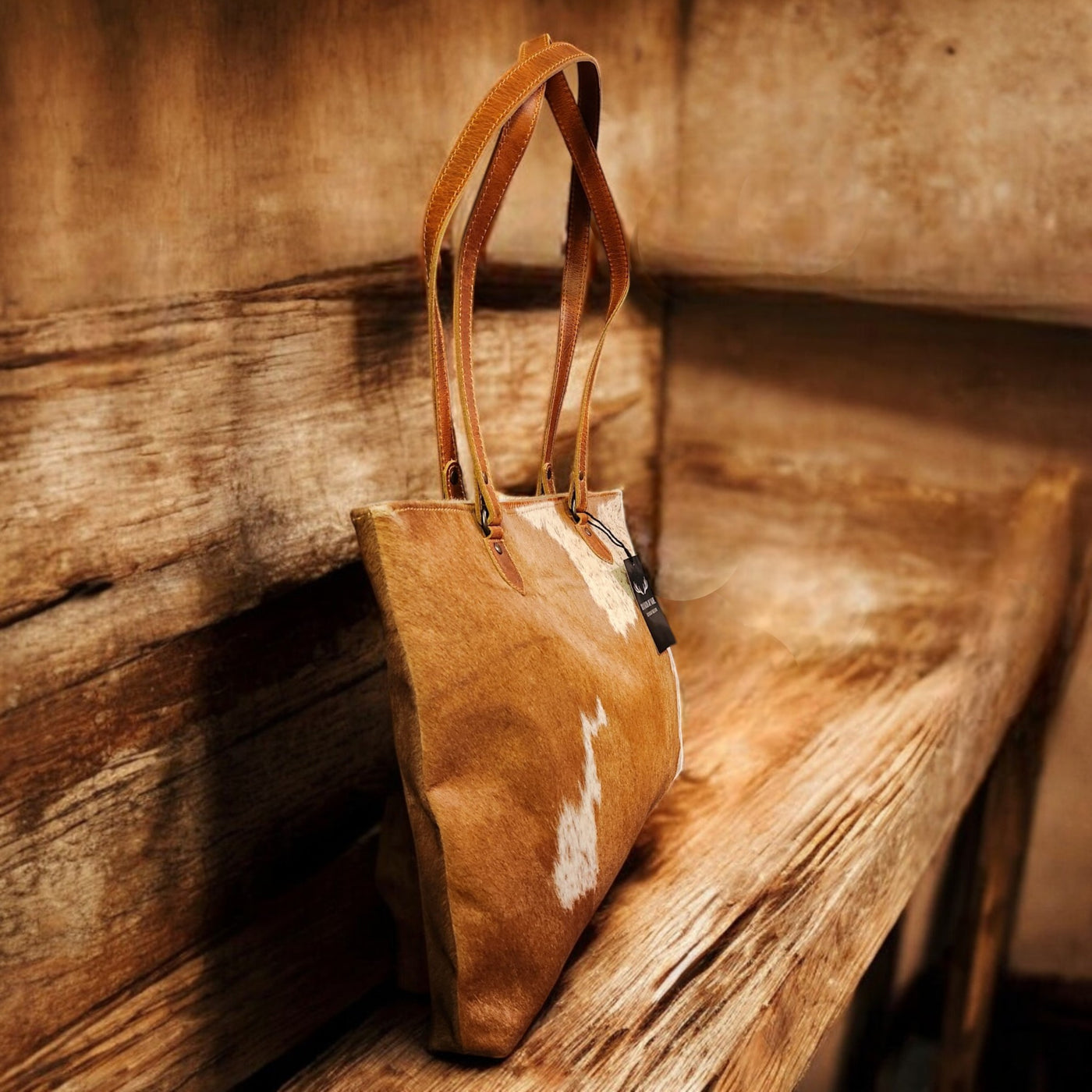 Sample Sale Highlands Genuine Cowhide Large Tote #2 - Ranch Junkie Mercantile LLC 