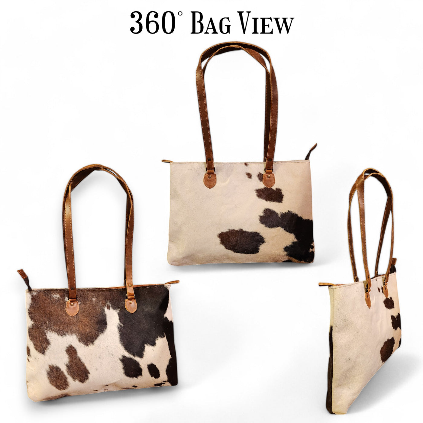 Sample Sale Highlands Genuine Cowhide Large Tote #3 - Ranch Junkie Mercantile LLC 