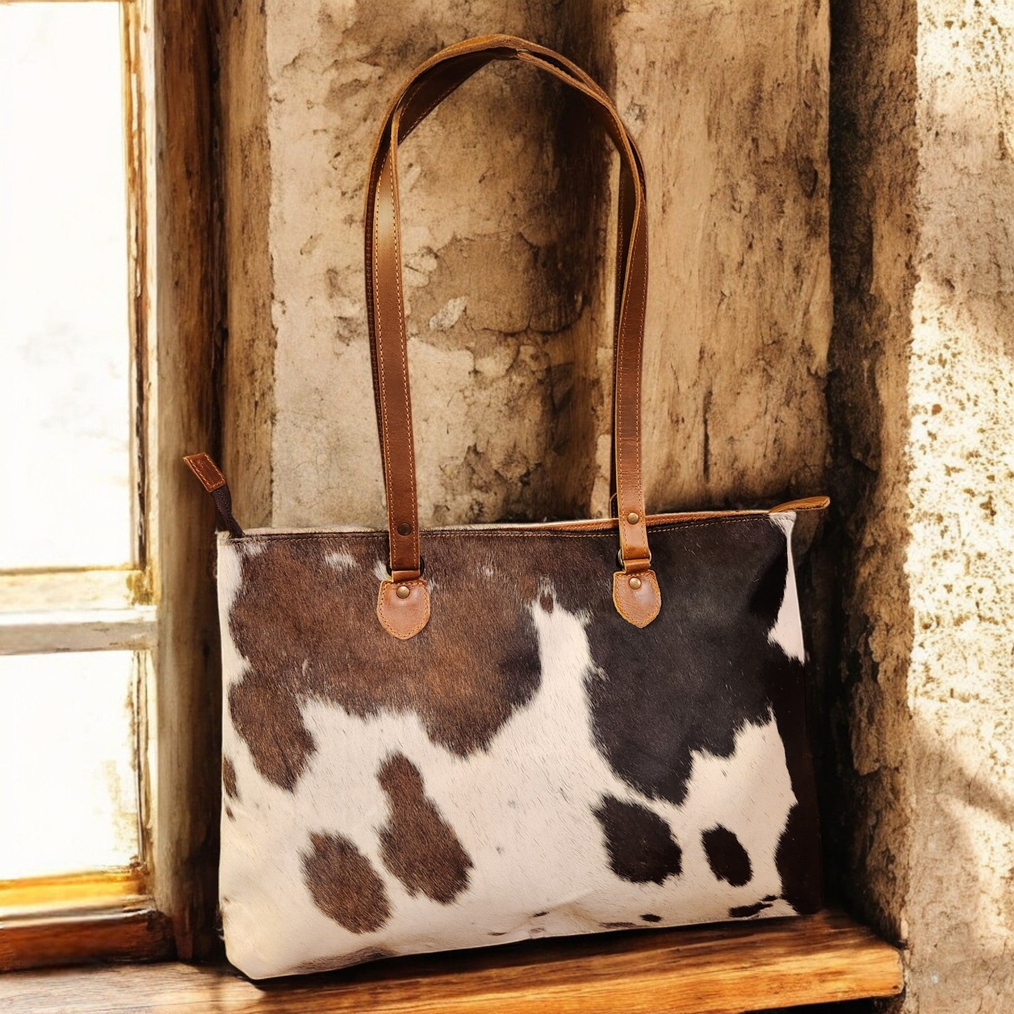 Sample Sale Highlands Genuine Cowhide Large Tote #3 - Ranch Junkie Mercantile LLC 