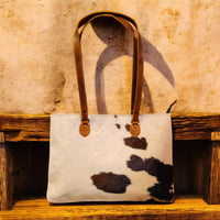 Sample Sale Highlands Genuine Cowhide Large Tote #3 - Ranch Junkie Mercantile LLC 