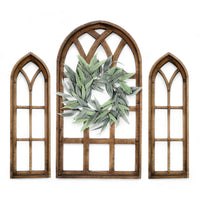 Set of 3 Farmhouse Wood Large Sunset Grove Window Collection- The Sunset Grove Collection + Wreath Option - Ranch Junkie Mercantile LLC 