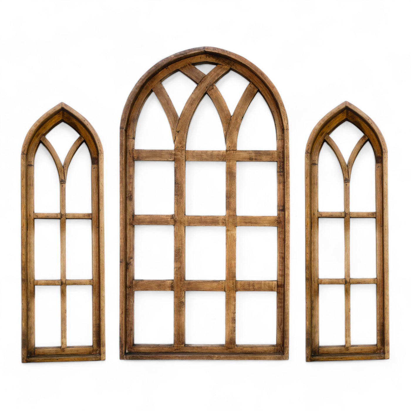 Set of 3 Farmhouse Wood Large Sunset Grove Window Collection- The Sunset Grove Collection + Wreath Option - Ranch Junkie Mercantile LLC 