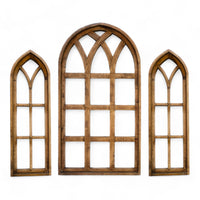 Set of 3 Farmhouse Wood Large Sunset Grove Window Collection- The Sunset Grove Collection + Wreath Option - Ranch Junkie Mercantile LLC 