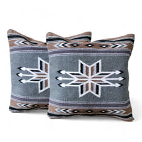 20 X 20 Handwoven Wool Southwestern Pillows - Western Pillow Covers - Ranch Junkie Mercantile LLC 