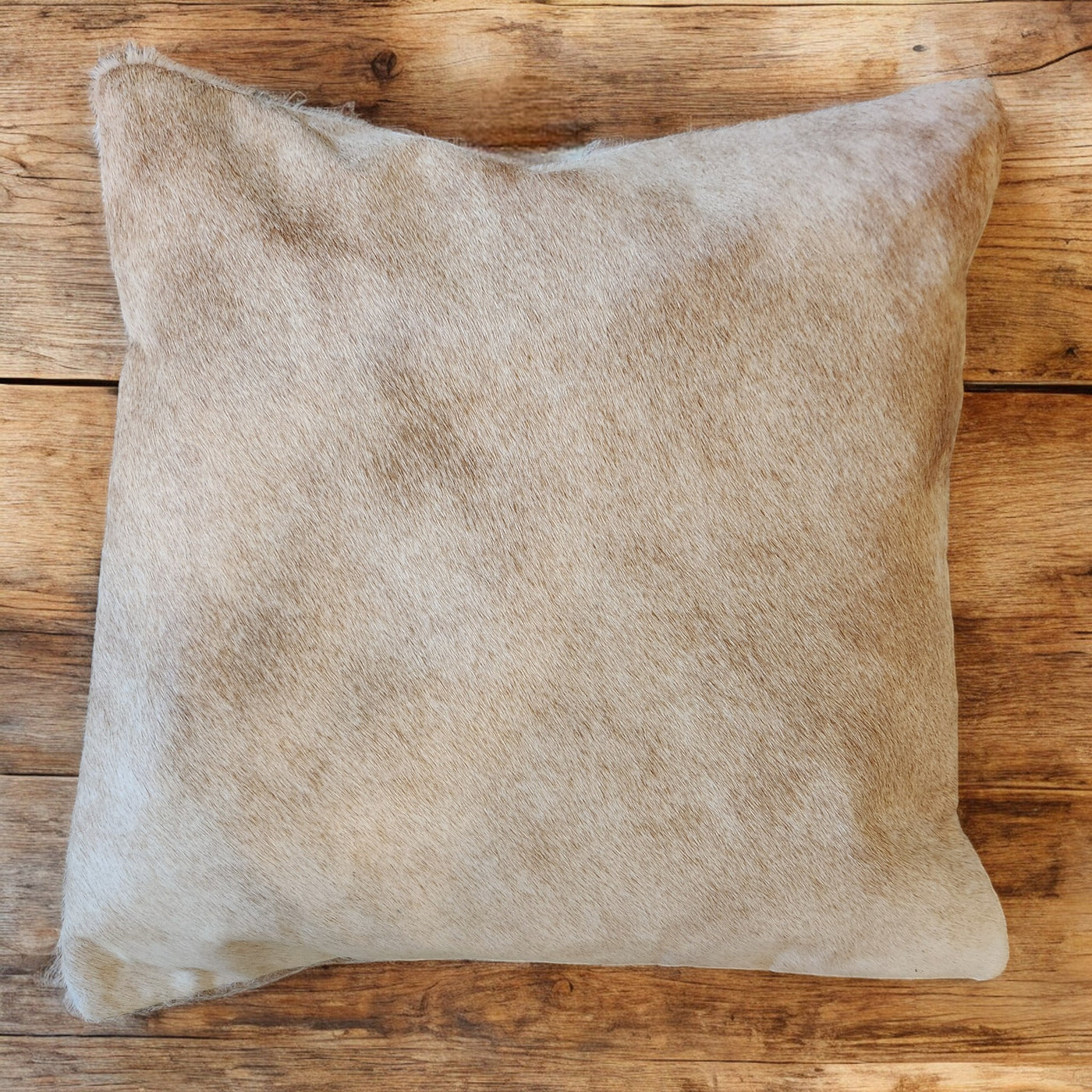 18x18 Toasted Marshmallow Palomino Genuine Cowhide Pillow Covers Double Sided Highlands Cowhide Pillow - Ranch Junkie Mercantile LLC 