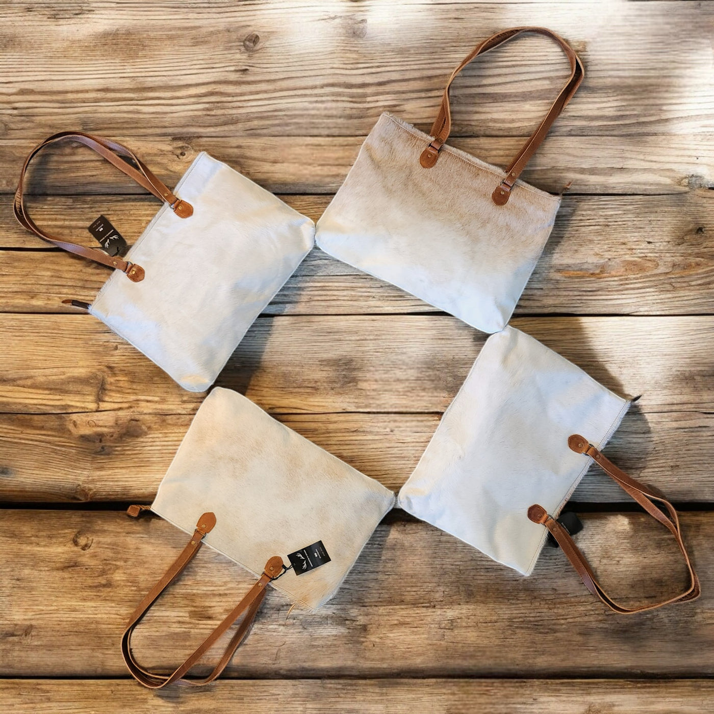 Genuine Cowhide Large Tote Highlands Cowhide Tote Bag - Ranch Junkie Mercantile LLC 