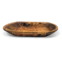 19"-22" Long Decorative Wood Dough Bowl - The Weston Dough Bowl - Ranch Junkie Mercantile LLC 