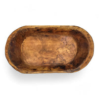 19"-22" Long Decorative Wood Dough Bowl - The Weston Dough Bowl - Ranch Junkie Mercantile LLC 