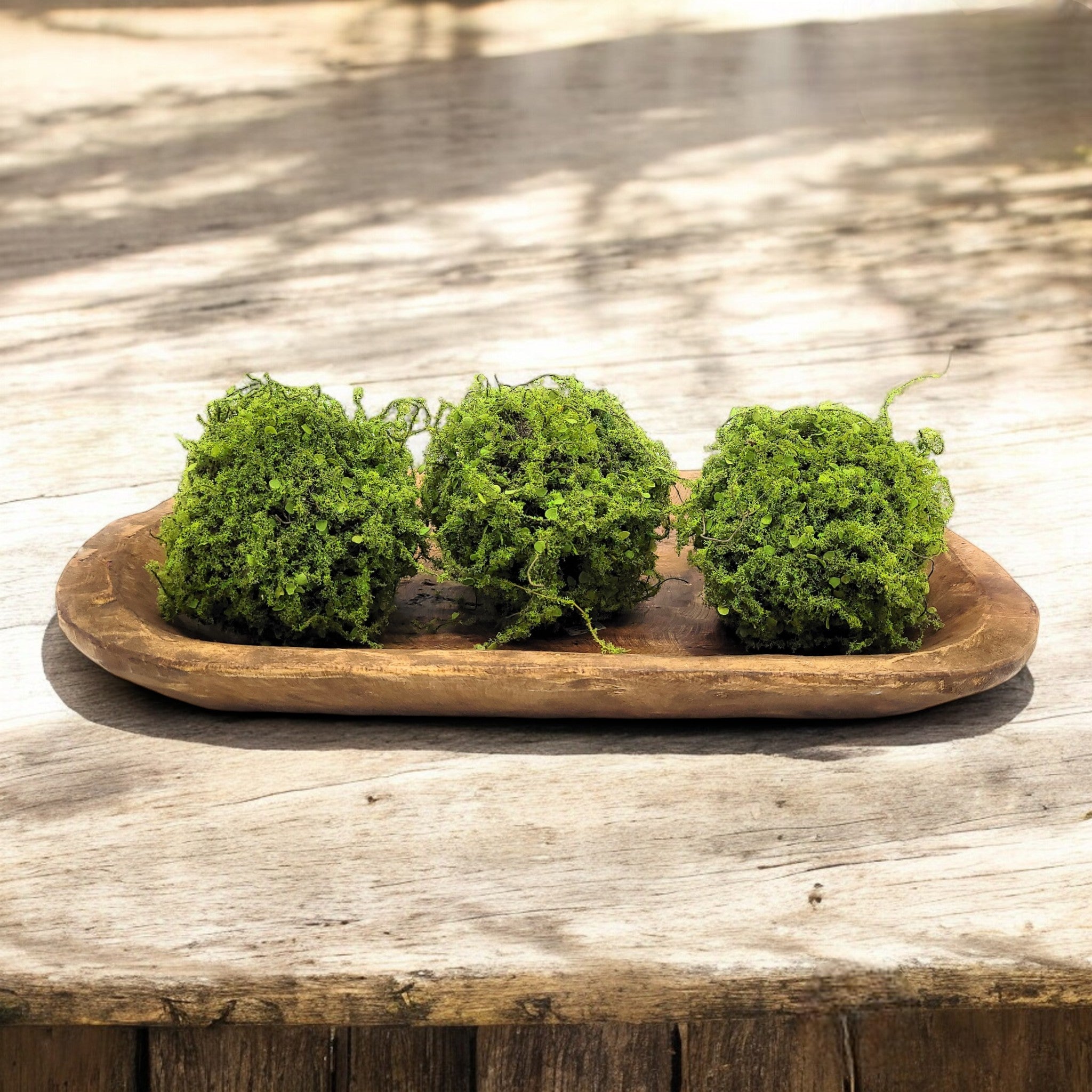 19"-22" Long Decorative Wood Dough Bowl - The Weston Dough Bowl - Ranch Junkie Mercantile LLC 