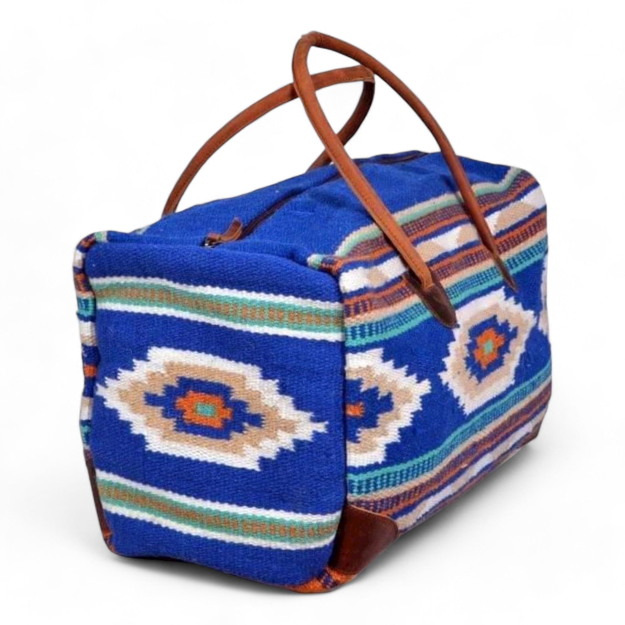 Bundle Deal Dakota Wool Southwestern Aztec Large Weekender Duffel Bag + Handwoven Wool Tote Purse - Ranch Junkie Mercantile LLC 