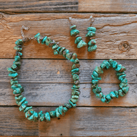 Stacked Turquoise and Copper Earrings - Ranch Junkie Mercantile LLC 