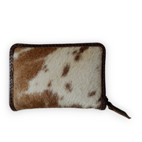 Bundle Deal Dark Vintage Brown Highlands Cowhide Crossbody Purse + Cowhide Credit Card Wallet - Ranch Junkie Mercantile LLC 