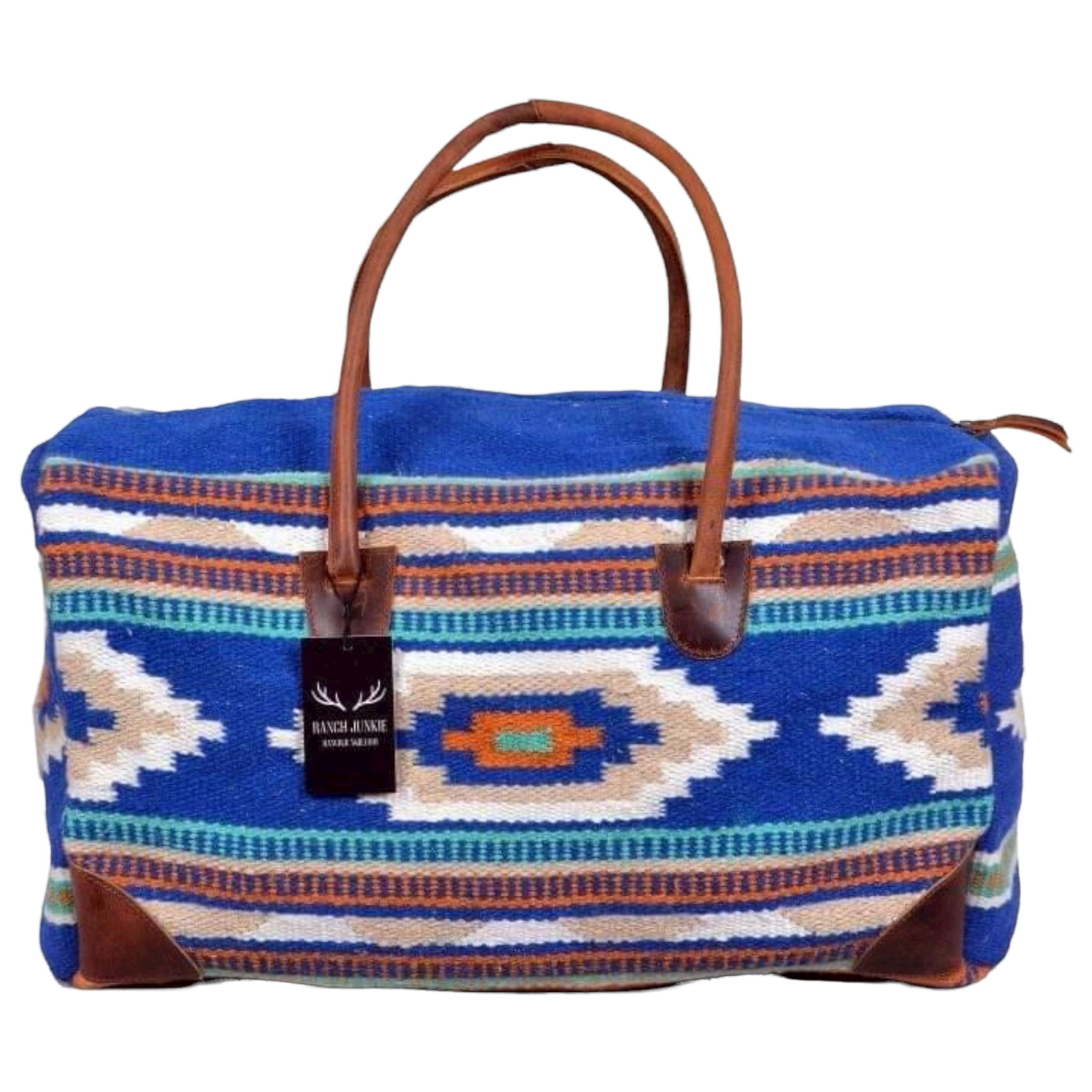 Bundle Deal Dakota Boho Aztec Saddle Blanket Large Weekender Southwestern Duffel Bag + Dakota Canteen Crossbody - Ranch Junkie Mercantile LLC 