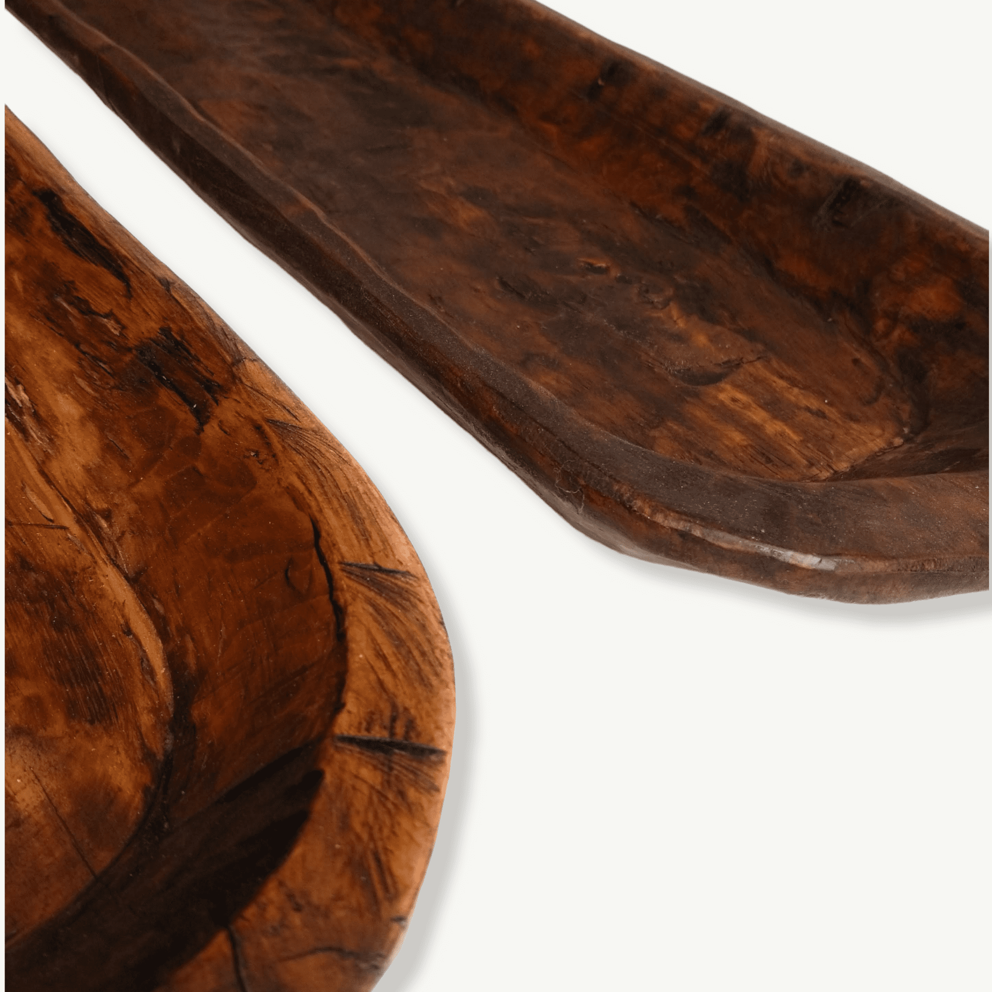 2024 Long Wooden Bowl Brown