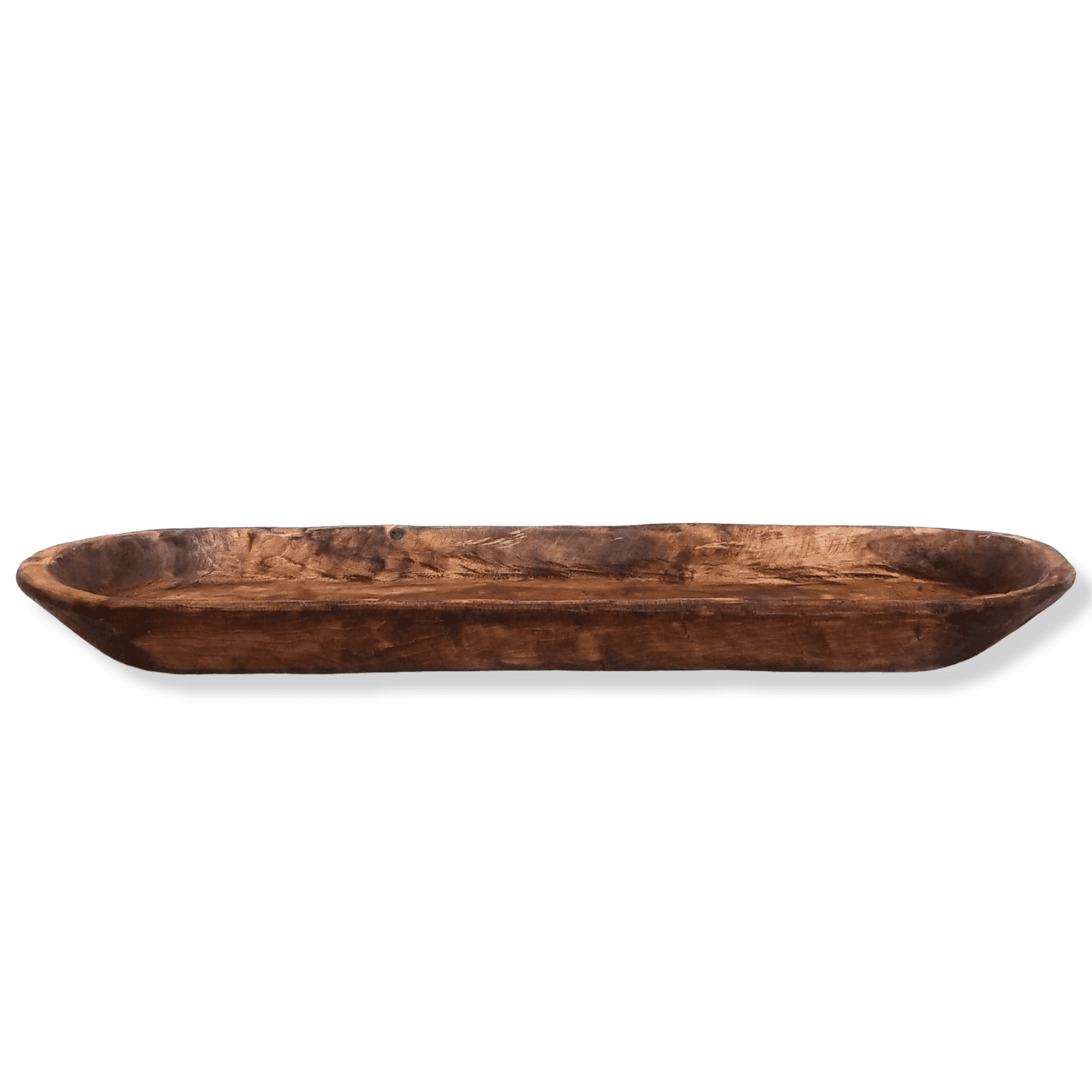 Hand deals Carved Extra Large WOOD DOUGH BOWL- 40” x 12” x 3” Beautiful Centerpiece Ta