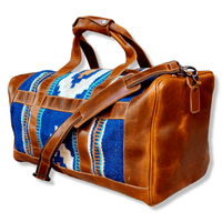 Bundle Deal-Dakota Southwestern Handwoven Wool Leather Weekender + Dakota Handwoven Wool Tote Purse - Ranch Junkie Mercantile LLC 