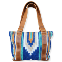 Bundle Deal Dakota Wool Southwestern Boho Aztec Large Weekender Duffel Bag +Dakota Handwoven Wool Tote Purse - Ranch Junkie Mercantile LLC 