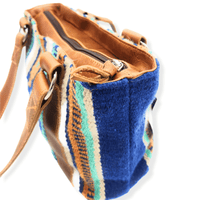 Bundle Deal Dakota Wool Southwestern Boho Aztec Large Weekender Duffel Bag +Dakota Handwoven Wool Tote Purse - Ranch Junkie Mercantile LLC 